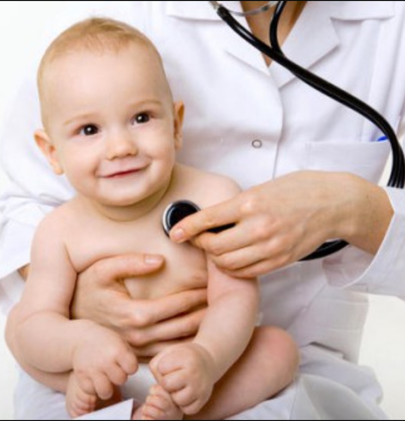 Dr. Rofida Nofal with patient at Noor Pediatrics in Los Altos